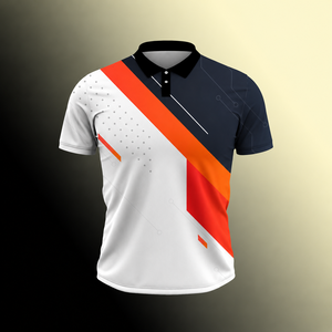 Chemise de sport de golf personnalisée par sublimation, respirante, à séchage rapide, anti-humidité, en toile, polyester et coton, directement de l'usine - Product Image 2
