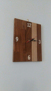 Horloge murale en bois élégante et durable de style Art Déco, à quartz analogique, artisanale, pour la décoration de la maison, mariage, salon, chambre, bureau - Product Image 3