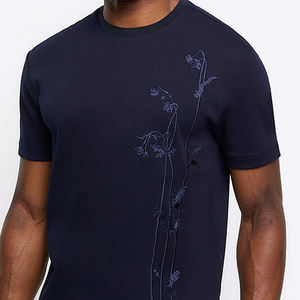 Camiseta de Manga Corta para Hombre, Corte Regular, Elástica, Transpirable, de Secado Rápido, Cómoda, de Alta Calidad, Personalizable, OEM - Product Image 1