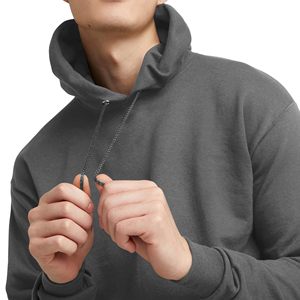 Sweat-shirt à capuche pour homme, couleur unie, 350 GSM, 100% coton, pull-over décontracté uni, coupe classique, vente en gros - Product Image 4