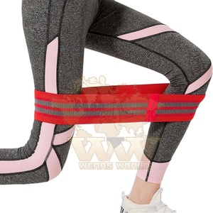 Wears World Hot Sell <b>Workout</b> <b>Bands</b> Exercise <b>Bands</b> Door Anchor Strength Training Non-Slip Polyester Fabric Medium Resistance <b>Band</b> - Product Image 2