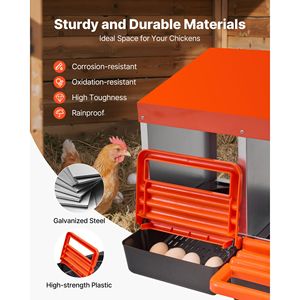 Nido per Galline in Metallo Resistente alla Corrosione con 10 Scomparti, Design Inclinato 30-45 Pollici - Product Image 3