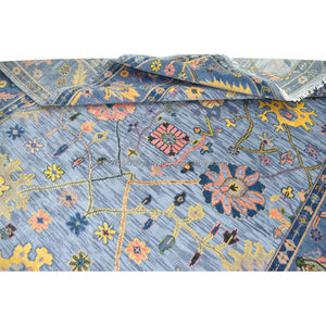 Tapis Oushak moderne de qualité supérieure, en laine de Nouvelle-Zélande, noué à la main, antidérapant, rectangulaire, grand espace, décoration de sol, maison - Product Image 5