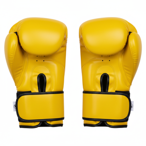 Guantes de Boxeo de Cuero Sintético Transpirables y Ligeros, Guantes de Entrenamiento con Correa de Muñeca Ajustable, Talla 10oz-14oz - Product Image 5