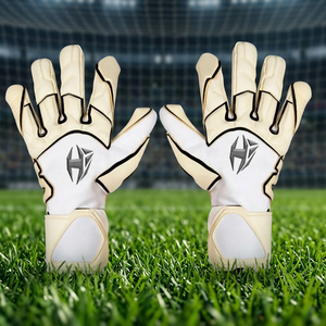 Gants de gardien de but super doux, haute qualité, en latex allemand 4 mm, découpe négative gaufrée, design personnalisé, vente en gros - Product Image 3