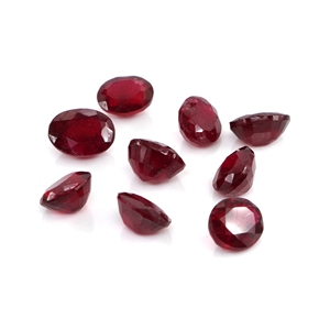 Rubis naturels de Bangkok, ovales calibrés 6x7mm, pierres précieuses naturelles en vrac pour la fabrication de bijoux, prêtes à l'emploi - Product Image 1