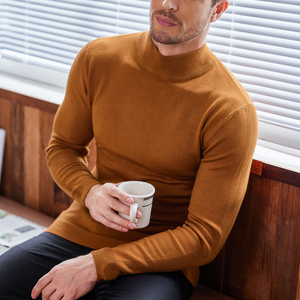 เสื้อเชิ้ตแขนยาวผู้ชายคอเต่าแฟชั่น ยืดหยุ่นสูง กระชับสัดส่วน ระบายอากาศได้ดี สวมใส่สบาย - Product Image 5