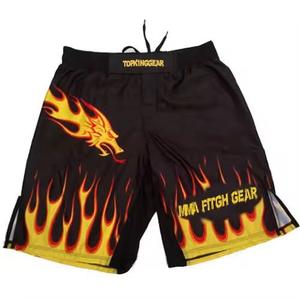 Pantalones Cortos de Boxeo MMA BJJ de Corte Alto Unisex con Logotipo Personalizado por Sublimación, Pantalones Cortos de Lucha Sin Gi para UFC, Entrenamiento de Kickboxing y Grappling, Cómodos - Product Image 4
