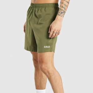 ราคาขายส่ง กางเกงขาสั้นผู้ชายสีพื้น คุณภาพสูง ผ้าฝ้ายผสม ทนทาน เหมาะสำหรับวิ่ง ปรับขนาดได้ วัสดุทันสมัย ทรงปกติ - Product Image 1