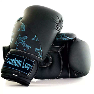 Gants de boxe personnalisés de haute qualité en gros, avec logo personnalisé, en cuir de vache, pour le kickboxing et la boxe. - Product Image 1