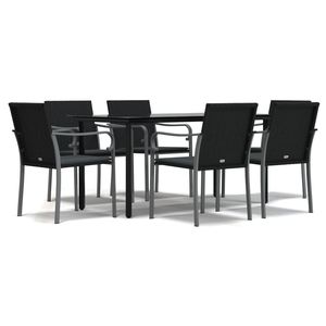 Conjunto de Comedor para Jardín en Gris Oscuro - Product Image 2