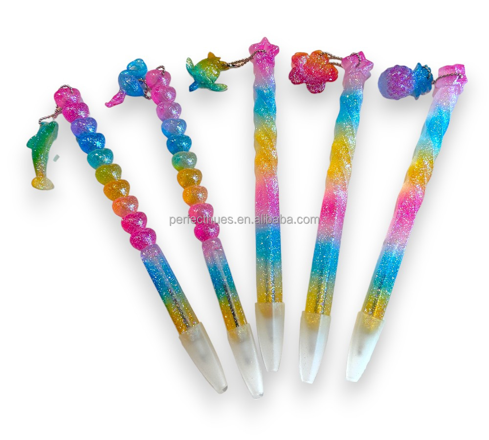 Cute Colorful School Stationery Pens 0.5mm Plastic Writing Width For School Activity Giveaways
