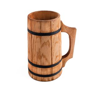 Modern Octagonal Wooden <b>Beer</b> Mug Handmade Geometric Tankard for <b>Beer</b> Coffee Tea Whiskey Rustic Gift Drinkware - Product Image 4