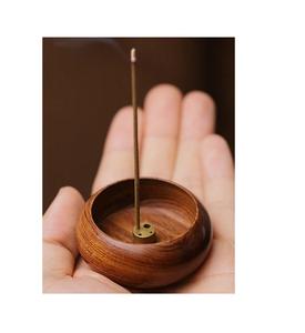 Soporte de incienso artesanal de madera natural para meditación, yoga, aromaterapia, incienso en barra, decoración del hogar - Product Image 1