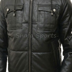 Vestes en cuir véritable pour hommes, hiver, haute qualité, style tendance, nouvelles vestes pour hommes en vente à bas prix - Product Image 4