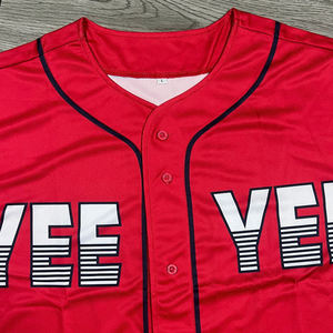 Camiseta de béisbol con estampado personalizado, 100% poliéster, transpirable, de secado rápido, unisex, para adultos, nombre personalizado, número, bordado a mano - Product Image 3