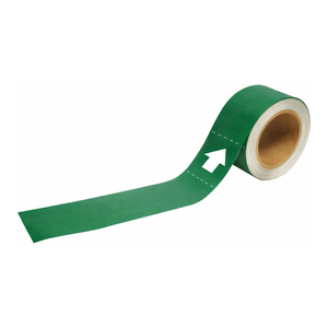 Marqueurs de tuyaux verts vierges Brady To-Go 1 po H x 8 po L pour l'identification des tuyaux - Product Image 1