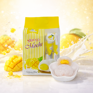 DAI LONG Socola Mochi avec garniture à la crème de fruits et coulis de noix de coco pour le petit-déjeuner, les collations de l'après-midi et les fêtes - Product Image 4
