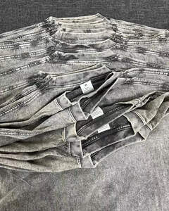 Camisetas Lisas de Algodón 100% de Calidad Premium para Hombre 2026, de Tejido Peinado, de Secado Rápido, Ajuste Holgado, Estilo Urbano - Product Image 4