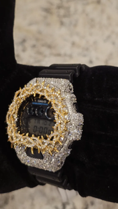 Luxury Men's G SHO Quartz ETA Mechanical VVS Moissanite Business Style Hip Hop Iced <b>Diamant</b>-encrusted Metal Leather 3Bar 42mm - Product Image 6