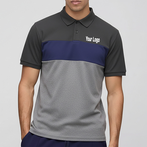 เสื้อโปโลผู้ชายสไตล์สตรีทแวร์ ผ้าฝ้ายผสมโพลีเอสเตอร์ รับสั่งทำปักโลโก้ สำหรับผู้ผลิต - Product Image 4