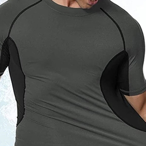 Camiseta Deportiva Premium de Corte Regular, Ligera, de Color Sólido, Transpirable, Antibacteriana, de Manga Corta, Diseño Personalizado de Alta Calidad - Product Image 5