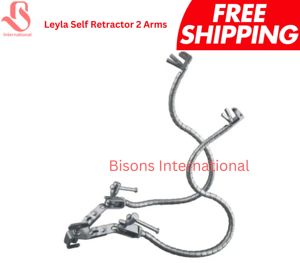 BISONS Vente en gros Rétracteur auto-retractant Leyla à double bras flexible en acier inoxydable, outil médical chirurgical manuel - Product Image 2
