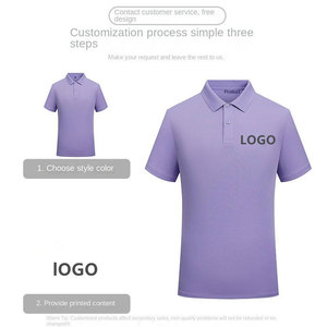 Camisas de Golf de Alta Calidad al por Mayor, 100% Algodón, Cuello de Doble Color, Manga Corta, Transpirables, Lisas, Personalizables con Bordado - Product Image 6