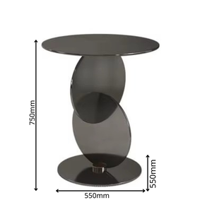 Modern Sculptural Steel Base <b>Adjustable</b> <b>Height</b> Multifunction Coffee <b>Table</b> Artistic Black Top Luxury Living Room Furniture Hotel - Product Image 2