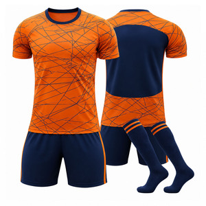 Ensemble de maillots de football personnalisés sublimés pour hommes, tenue de football respirante et à séchage rapide, vêtements de sport pour l'entraînement en équipe, chemise, short et chaussettes - Product Image 1