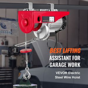 Argano Elettrico Tuspuzz 880 Libbre 850W 110V con Cavo in Acciaio, Capacità di Sollevamento Elettrica 40ft con Telecomando Wireless Singolo 110V - Product Image 1