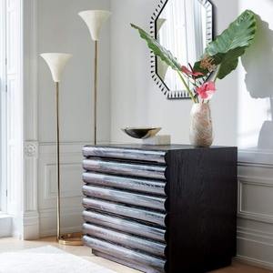 กรอบกระจกฝังลายกระดูกสีน้ำเงินรูปทรงเรขาคณิต ขนาด 32x32 ซม. สำหรับตกแต่งทางเดินบ้าน สไตล์อาร์ตเดโค ราคาขายส่ง - Product Image 3