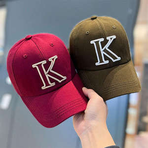 Gorra de Béisbol Retro con Letra K Bordada, Unisex, para Exteriores, Estilo Trucker, en Oferta de Primavera y Verano - Product Image 1