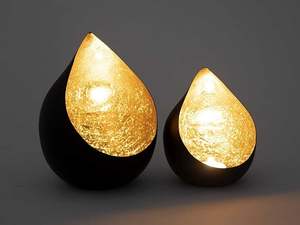 ชุดเชิงเทียนติดผนังทรงหยดน้ำ ดีไซน์ทันสมัย กรอบโลหะ พร้อมที่ใส่เทียนแก้ว ตกแต่งภายในอย่างมีสไตล์ - Product Image 4