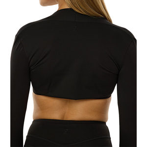 Conjunto Deportivo de 3 Piezas de Spandex Personalizado, Manga Larga, Top Deportivo, Pantalones Cortos de Yoga, Ropa Deportiva para Mujer, Ropa de Gimnasio - Product Image 5