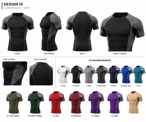 Camisetas de Compresión Blancas de Manga Corta para Hombre, Secado Rápido, Corte Ajustado, Cuello Redondo, Tejido de Lona Transpirable, 180g, Ropa Deportiva - Product Image 6