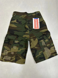 Pantalones Cortos Cargo de Camuflaje con Diseño Perforado para Hombre, Estilo Vintage, de Pierna Ancha, Casuales, de Cintura Alta, Largos hasta la Pantorrilla - Product Image 6