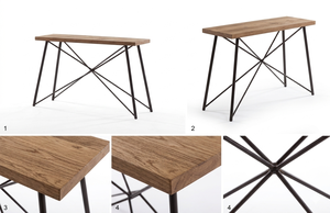 Table d'appoint en bois massif écologique et durable, finition naturelle, minimaliste, pour appartement, salon et mobilier d'hôtel - Product Image 5