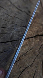 MORTAL BLADES Lame de couteau de chef en Cu-Mai Damas de qualité industrielle, Billet San Mai à motif ondulé en cuivre pour forgeage OEM DIY - Product Image 5