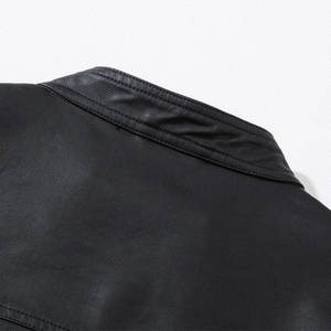 Custom Hot Sale High Quality <b>Jacket</b> For Men Classic Windproof Fur Lining Men Motorbike <b>Punk</b> Leather Winter Coat Leather <b>Jackets</b> - Product Image 5
