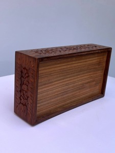 Porte-mouchoirs en bois rustique vintage, accessoire de table parfait pour les maisons de style farmhouse ou d'inspiration vintage, vente en gros depuis l'Inde - Product Image 3