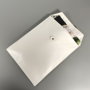 Castello Handmade Genuine Leather Large Size Soft String Closure <b>Wallet</b> Envelope Shape File Portfolio for Office School White - Product Image 5