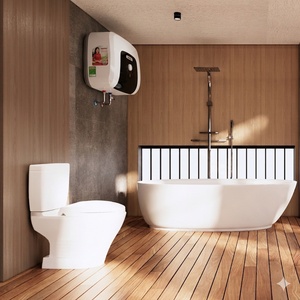 Vietnamese Factory Wholesales Price 15 Liter Tank Home Bathroom Square Electric Storage Water <b>Heater</b> Rossi Arte Square 15 - Product Image 3