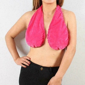 Soutien-gorge serviette doux et réversible, absorbant, pour le bain, la douche, le spa, la plage, avec logo personnalisé, sensation premium - Product Image 1