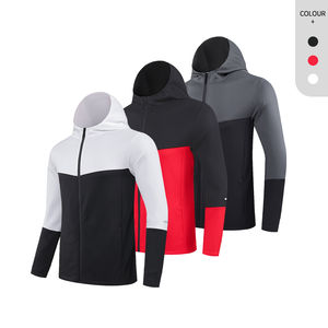 Men's Drawstring Closure Hoodie Lightweight Athletic Running Basketball <b>Jackets</b> <b>Workout</b> Half Sleeve Sweatshirts Casual Solid - Product Image 4