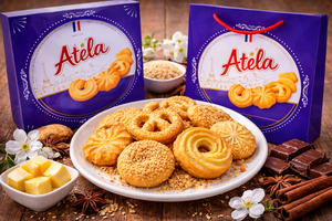 Galletas de Mantequilla Dulces Recién Horneadas con Ingredientes Naturales al por Mayor, Servicios OEM y ODM, Caja de Hojalata Azul de 320g - Product Image 6