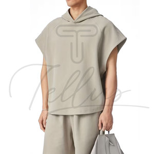 Sudadera sin mangas con capucha para hombre, para entrenamiento, culturismo y gimnasio, al por mayor - Product Image 2