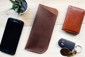 Handmade Genuine Leather <b>Glasses</b> Cover Slim Vintage Cowhide Pouch Luxury Soft <b>Reading</b> Spectacles <b>Case</b> Holder LGC-0007 - Product Image 2