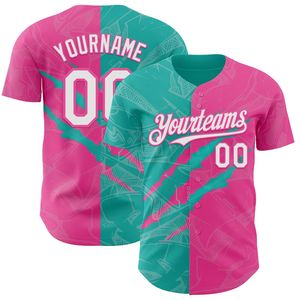 Maillot de baseball personnalisé à manches courtes, entièrement boutonné, respirant, séchage rapide, avec logo frontal, idéal pour l'été - Product Image 5