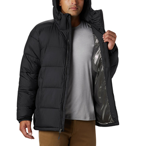 Wholesale Oem Custom Winter Puffer <b>Jacket</b> <b>Men</b> <b>White</b> Duck Down Bubble Fur Collar Waist Padding <b>Men</b> Quilted <b>Jackets</b> - Product Image 1